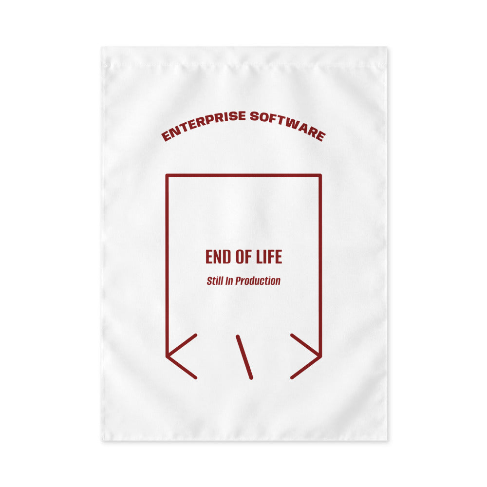 End Of Life — White Maroon back mockup