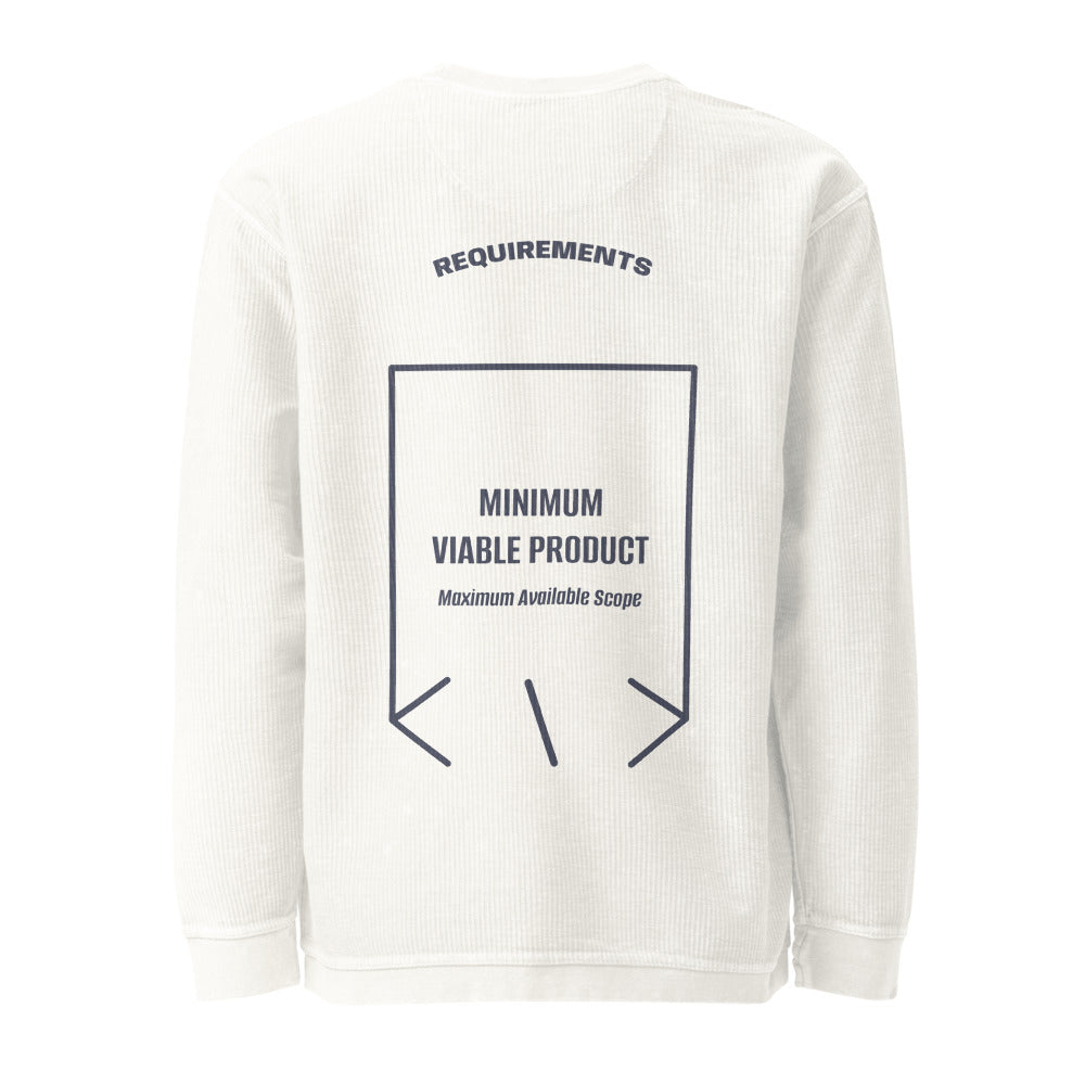 Minimum Viable Product — Ivory Navy back mockup