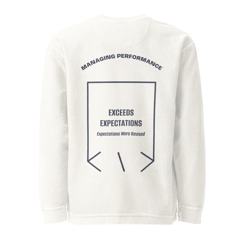 Exceeds Expectations — Ivory Navy back mockup