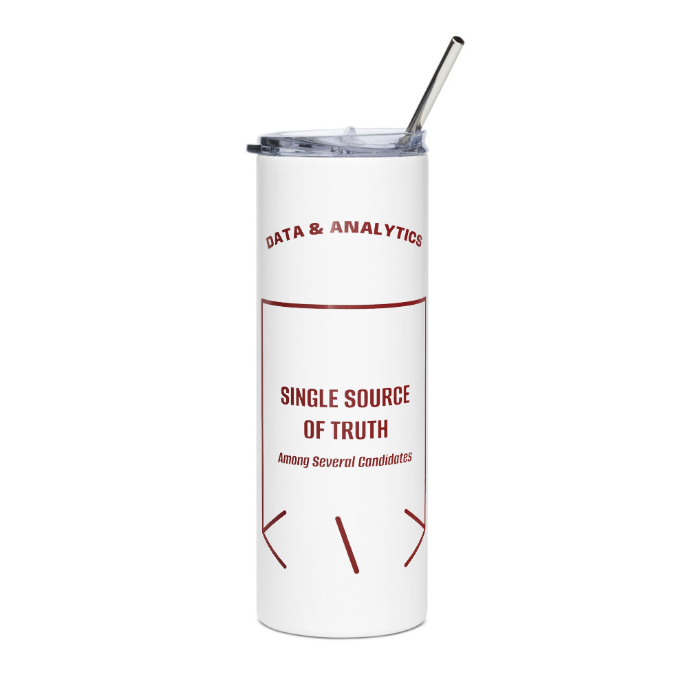 Single Source Of Truth — White Maroon back mockup (20 oz)