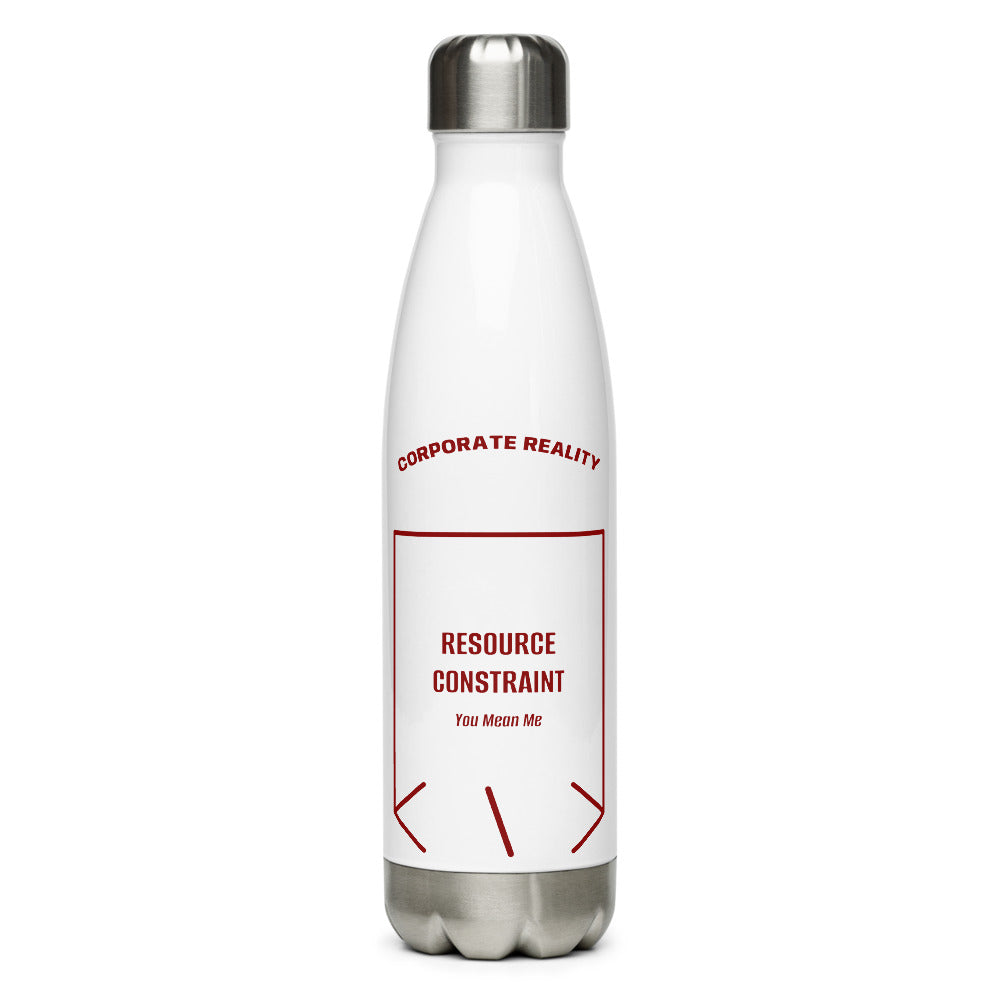 Resource Constraint — White Maroon back mockup (17 oz)