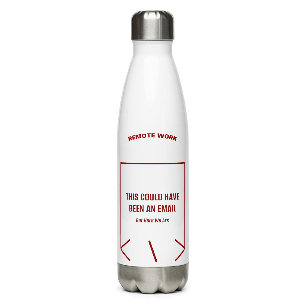 This Could Have Been An Email — White Maroon back mockup (17 oz)