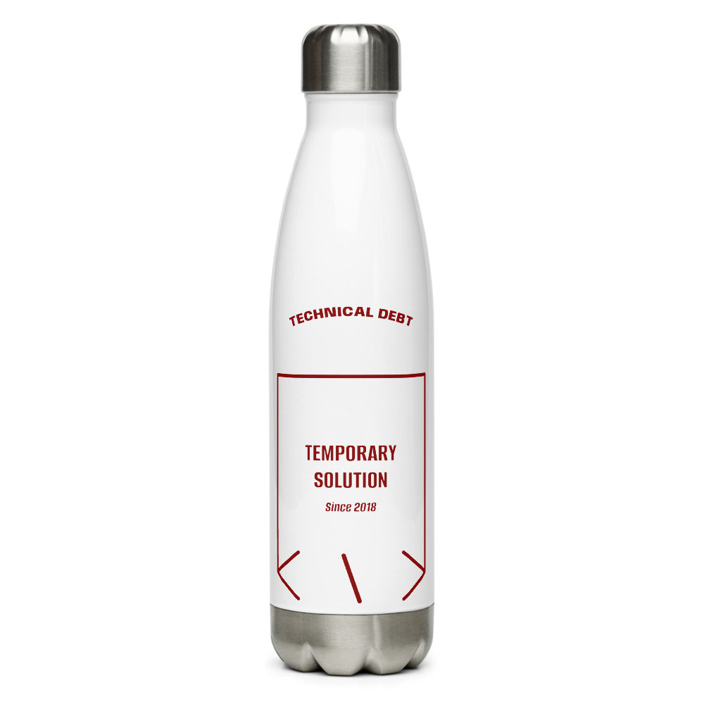 Temporary Solution — White Maroon back mockup (17 oz)