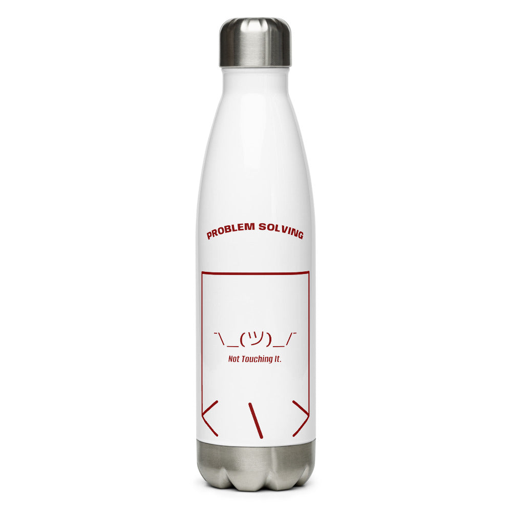 ¯\_(ツ)_/¯ — White Maroon back mockup (17 oz)