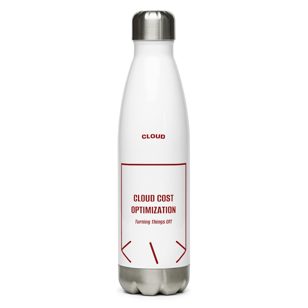 Cloud Cost Optimization — White Maroon back mockup (17 oz)