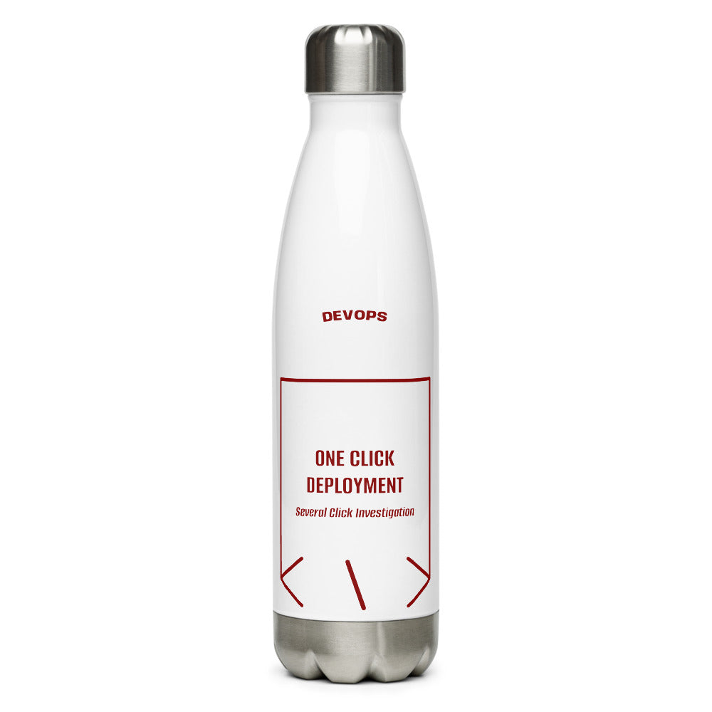 One Click Deployment — White Maroon back mockup (17 oz)