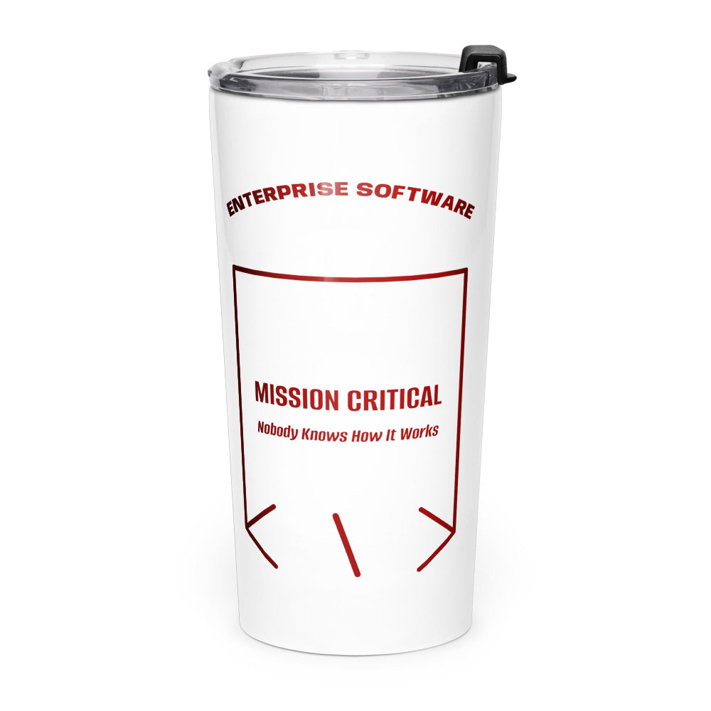 Mission Critical — White Maroon back mockup (20oz)
