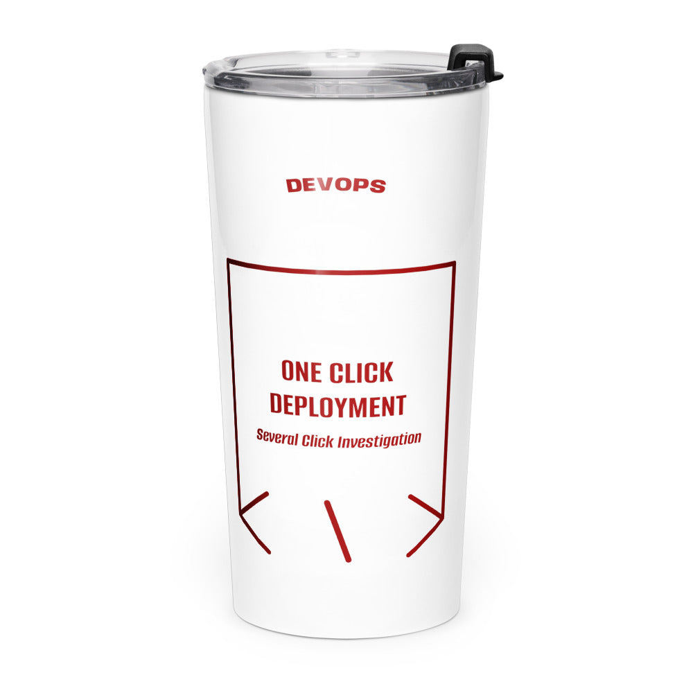 One Click Deployment — White Maroon back mockup (20oz)