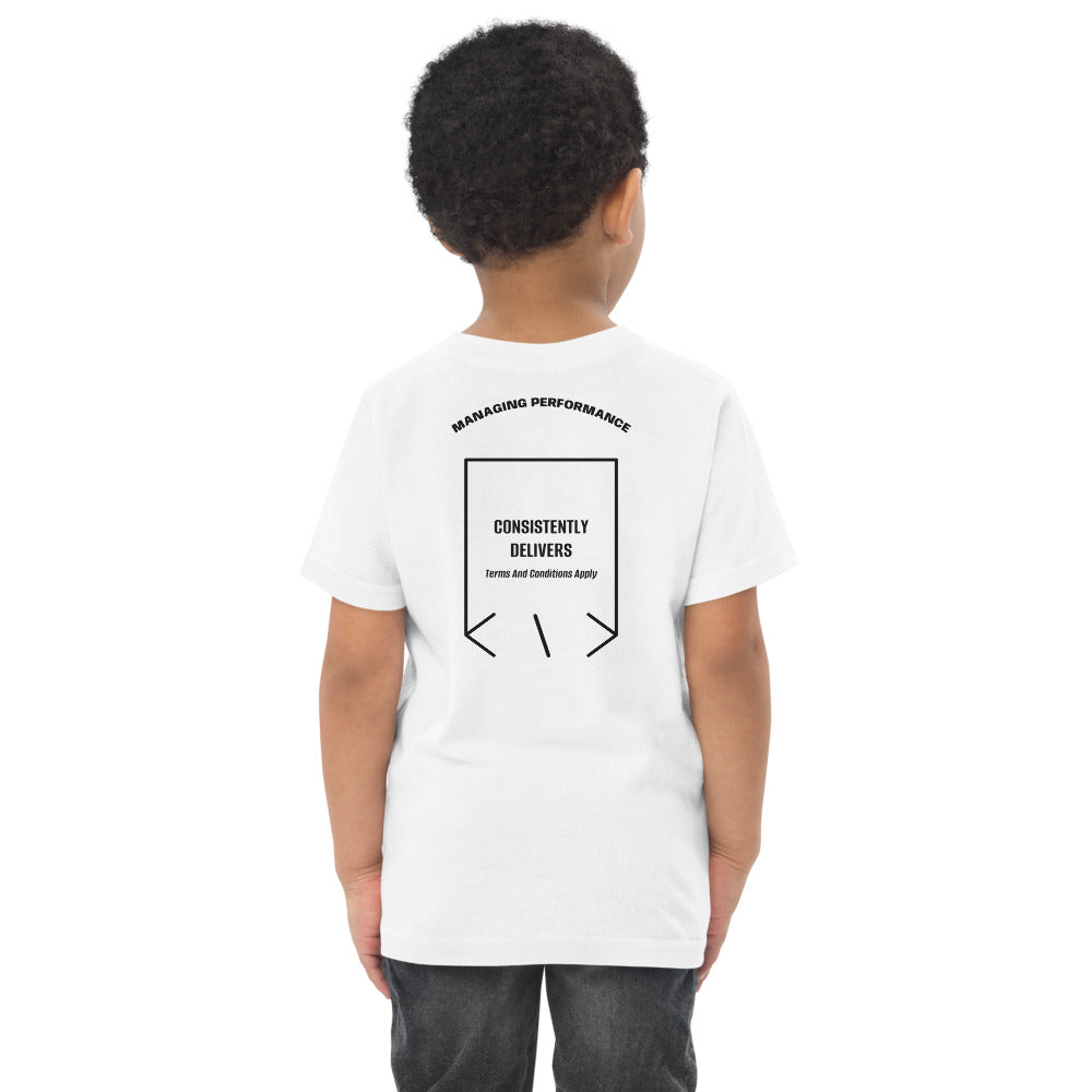 Consistently Delivers — White Black back mockup