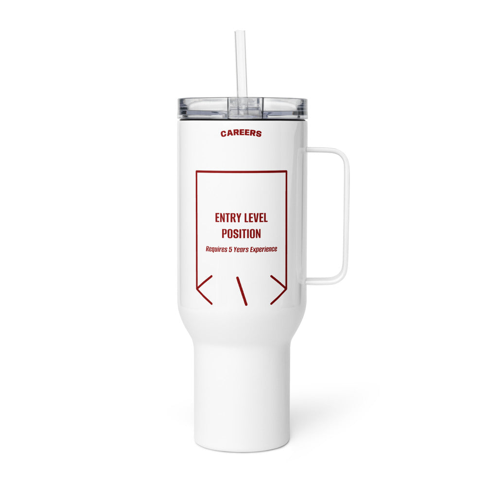 Entry Level Position — White Maroon back mockup (40 oz)