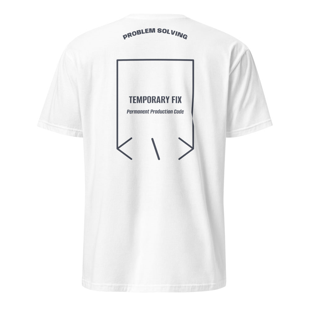 Temporary Fix — White Heather Navy back mockup