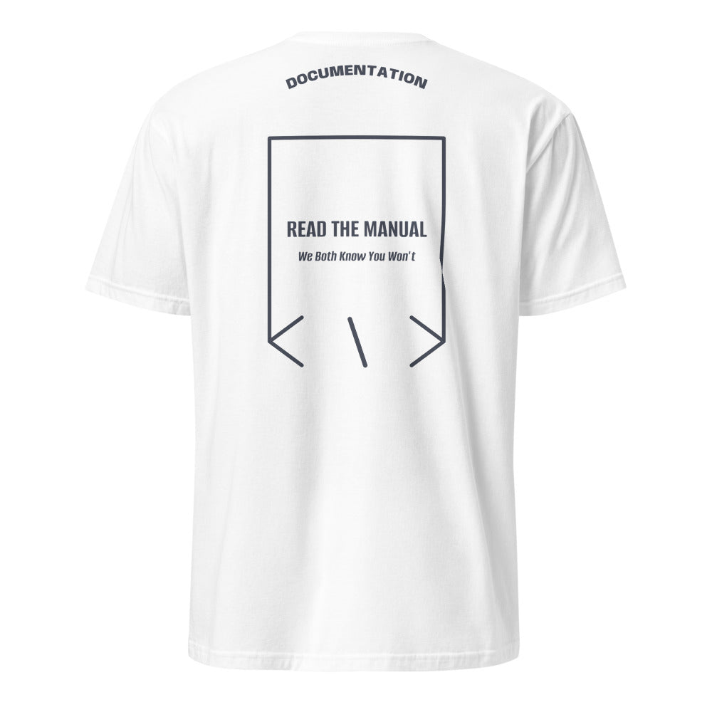 Read The Manual — White Heather Navy back mockup