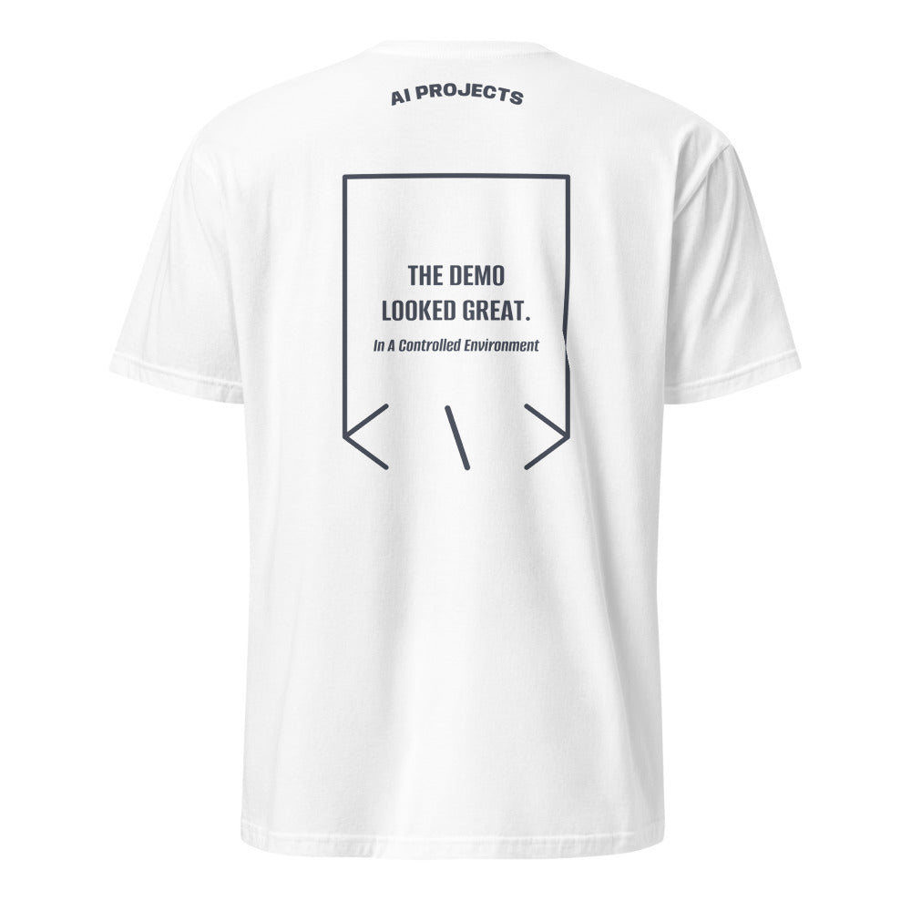 The Demo Looked Great. — White Heather Navy back mockup