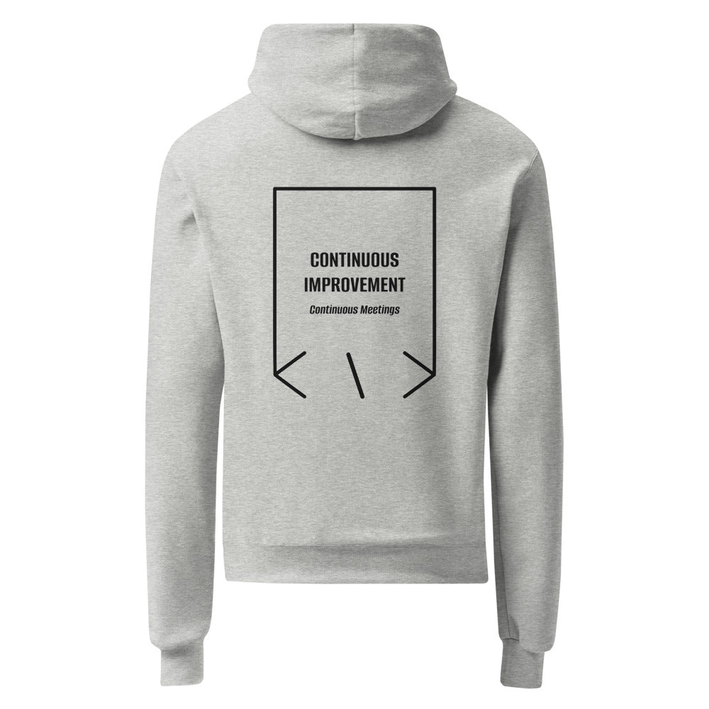 Continuous Improvement — Light Steel Black back mockup