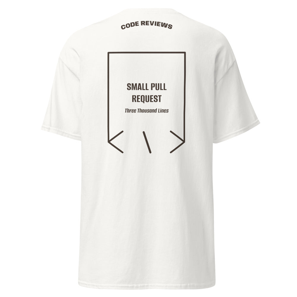 Small Pull Request — White Dark Chocolate back mockup