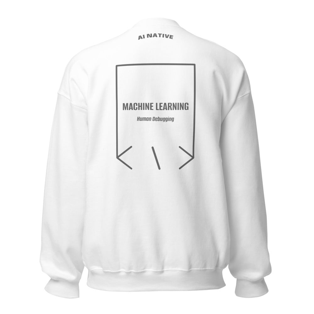 Machine Learning — White Graphite Heather back mockup