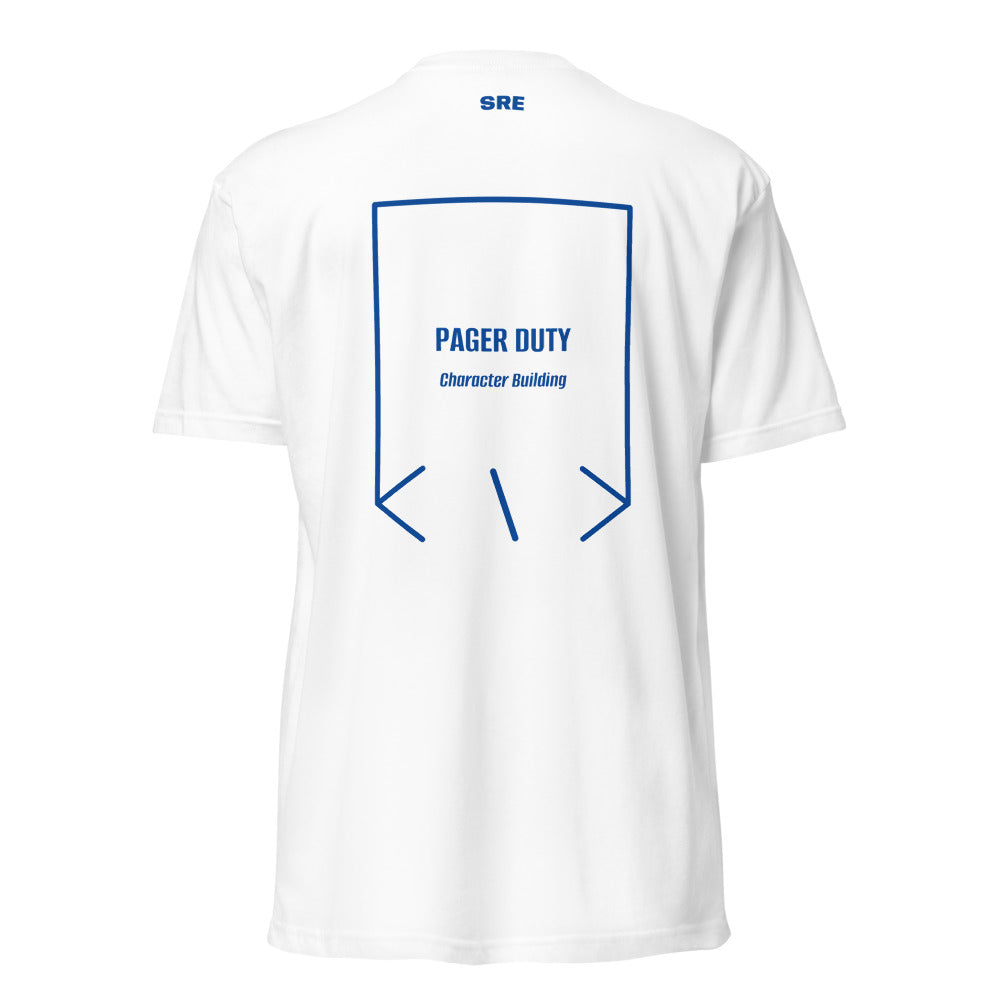Pager Duty — White Royal back mockup