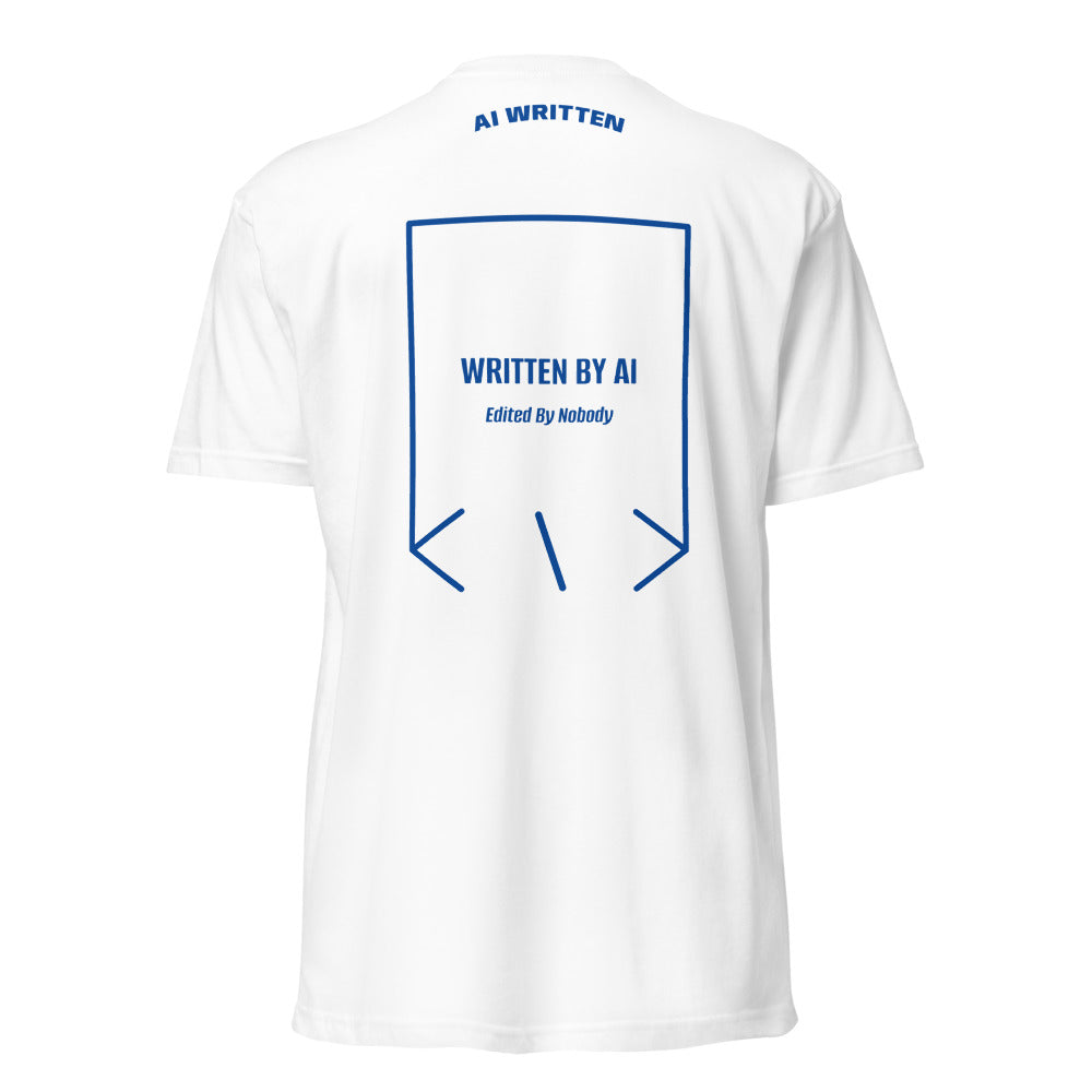 Written By AI — White Royal back mockup
