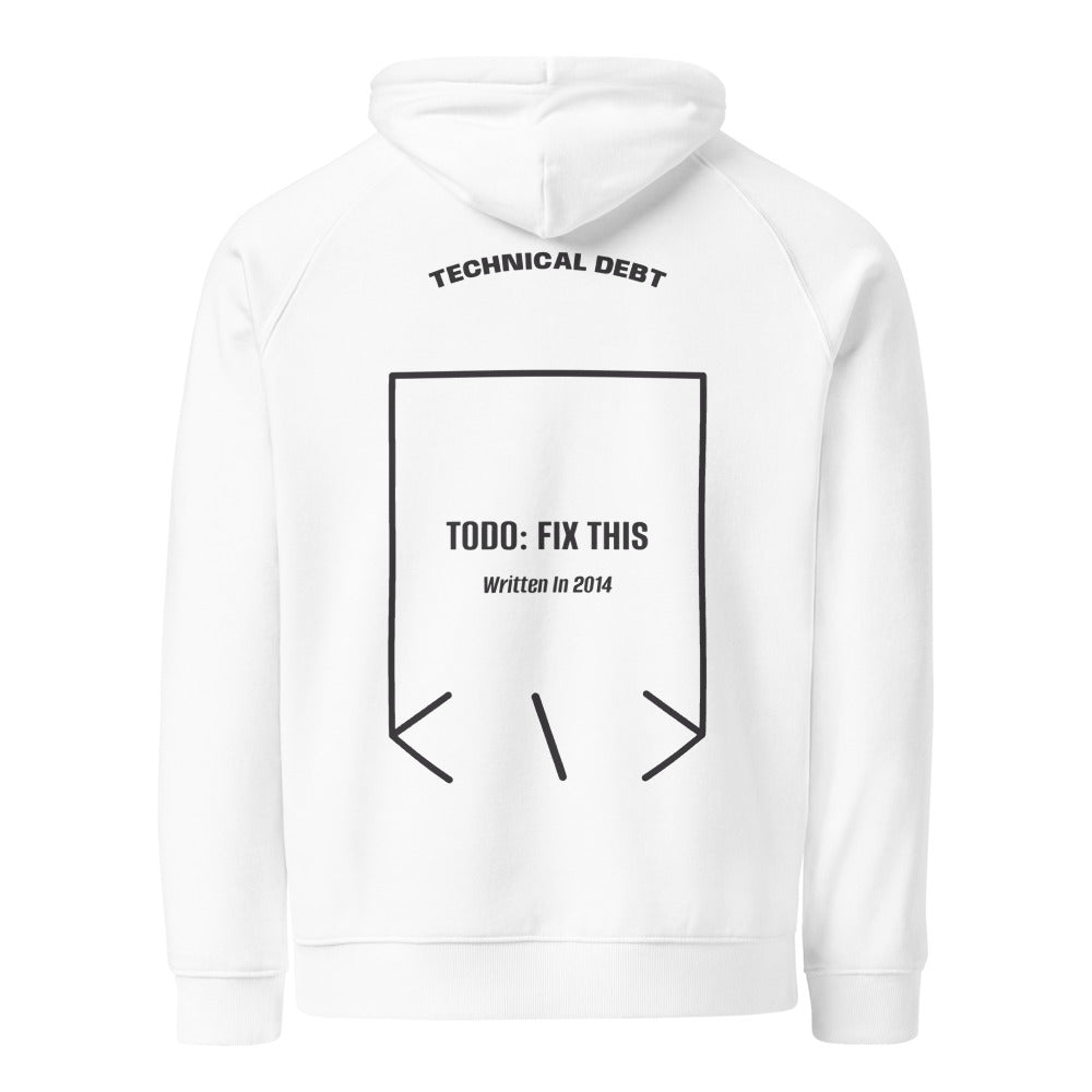 TODO: Fix This — White Charcoal Melange back mockup