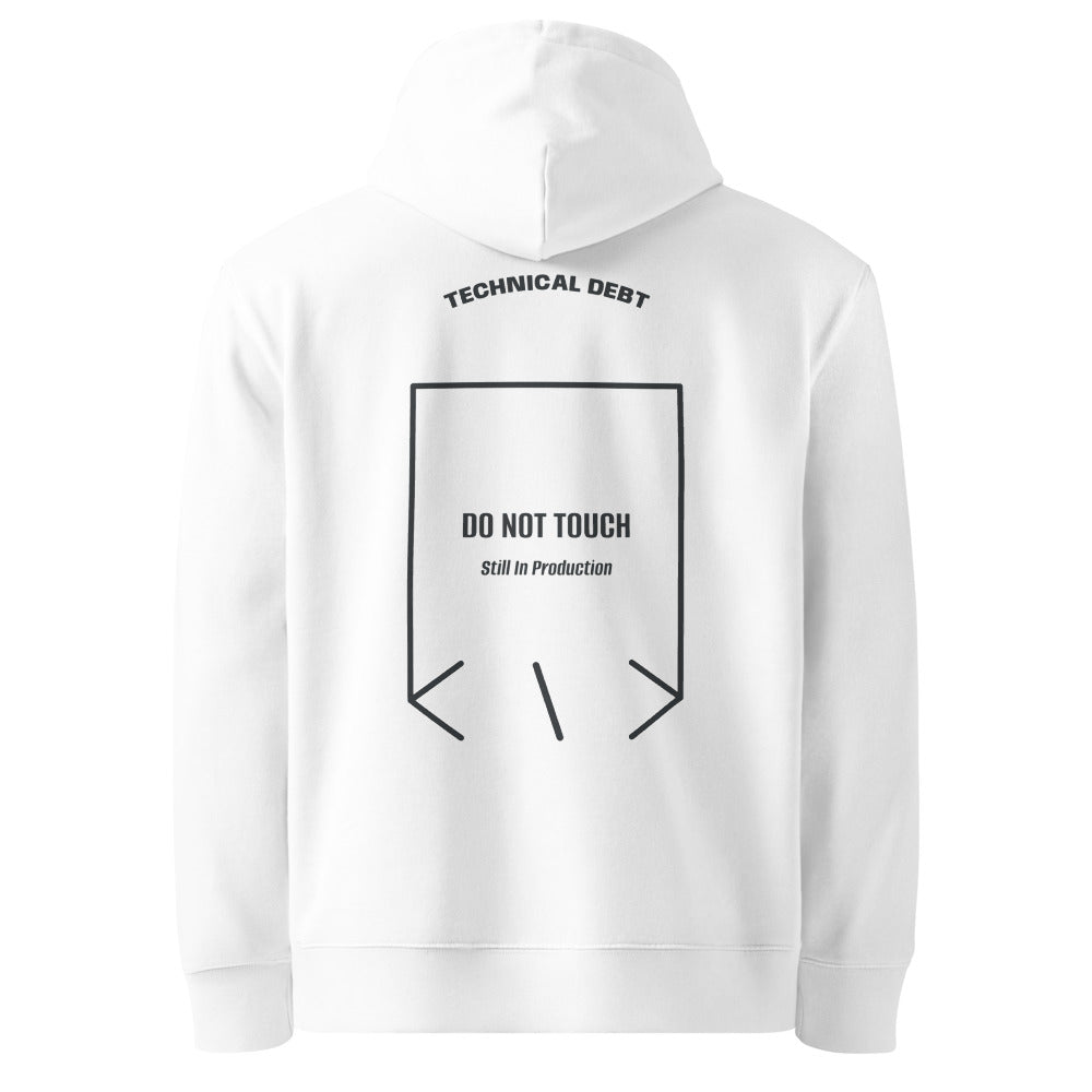 Do Not Touch — White India Ink Grey back mockup