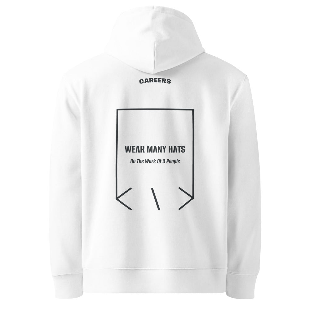 Wear Many Hats — White India Ink Grey back mockup
