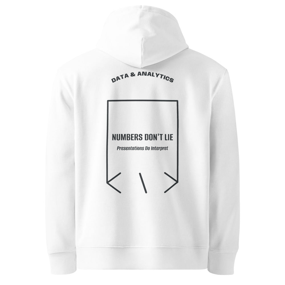 Numbers Don't Lie — White India Ink Grey back mockup