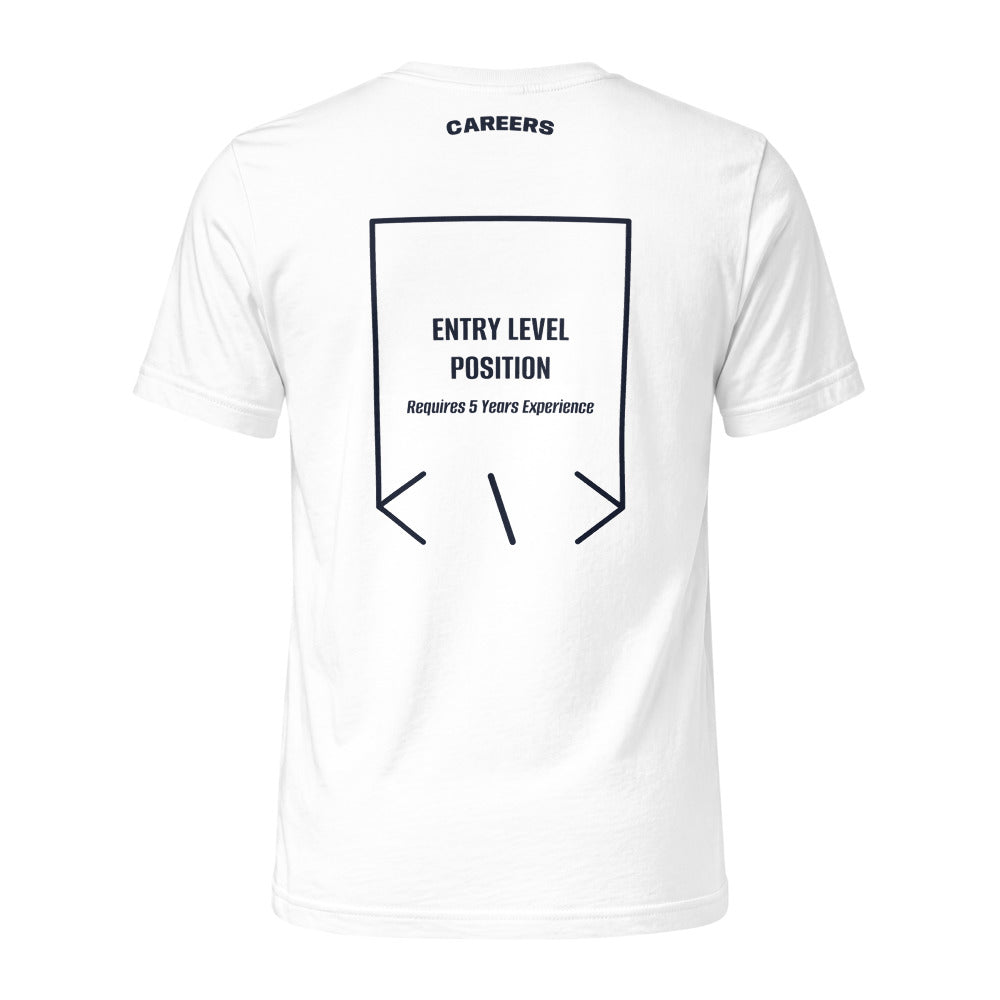 Entry Level Position — White Navy back mockup