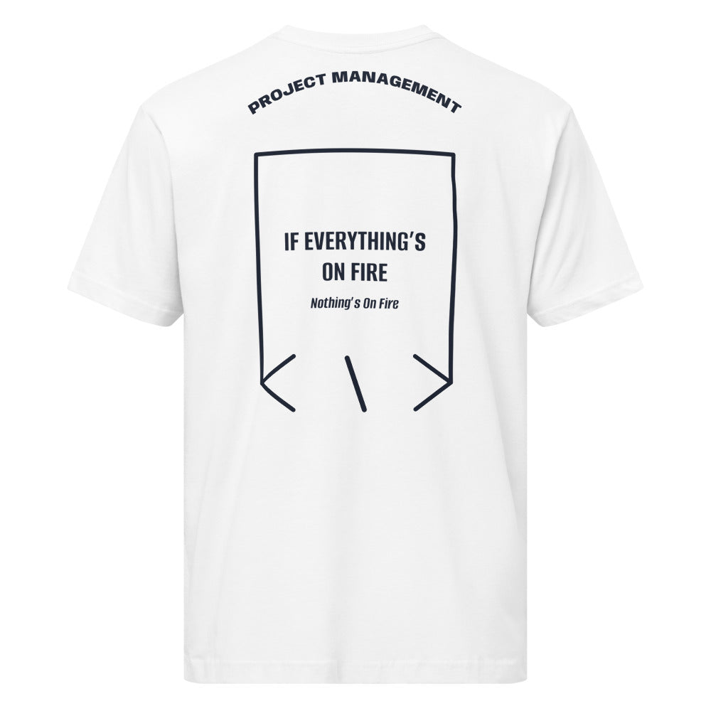 If Everything’s On Fire — White Navy back mockup
