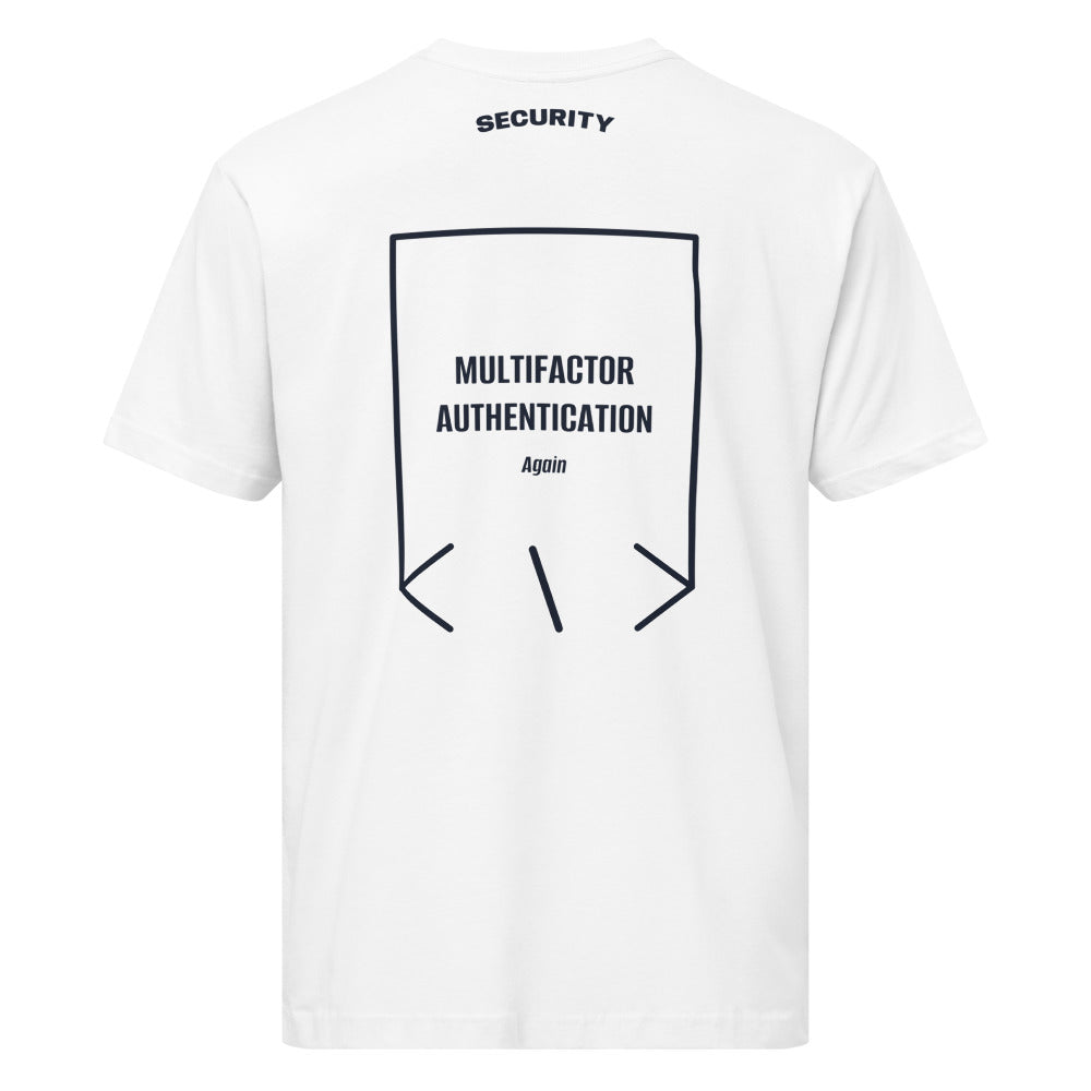 Multifactor Authentication — White Navy back mockup