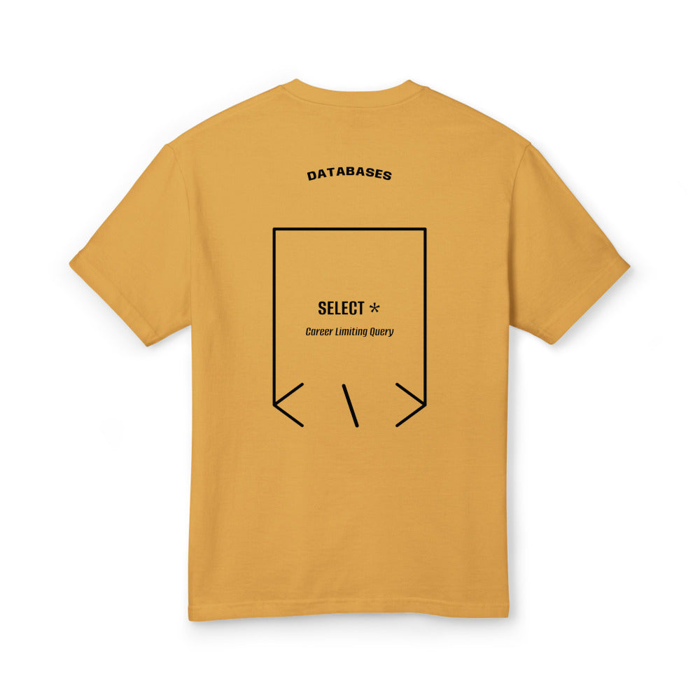SELECT * — Faded Mustard Black back mockup