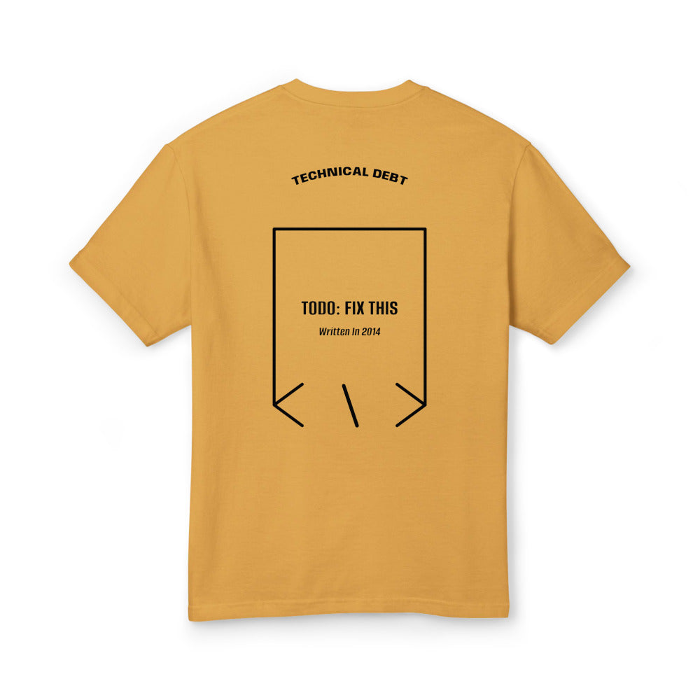 TODO: Fix This — Faded Mustard Black back mockup