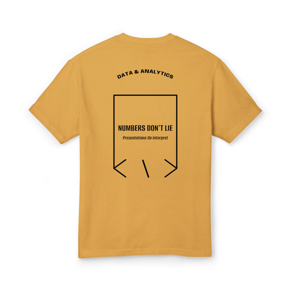 Numbers Don't Lie — Faded Mustard Black back mockup