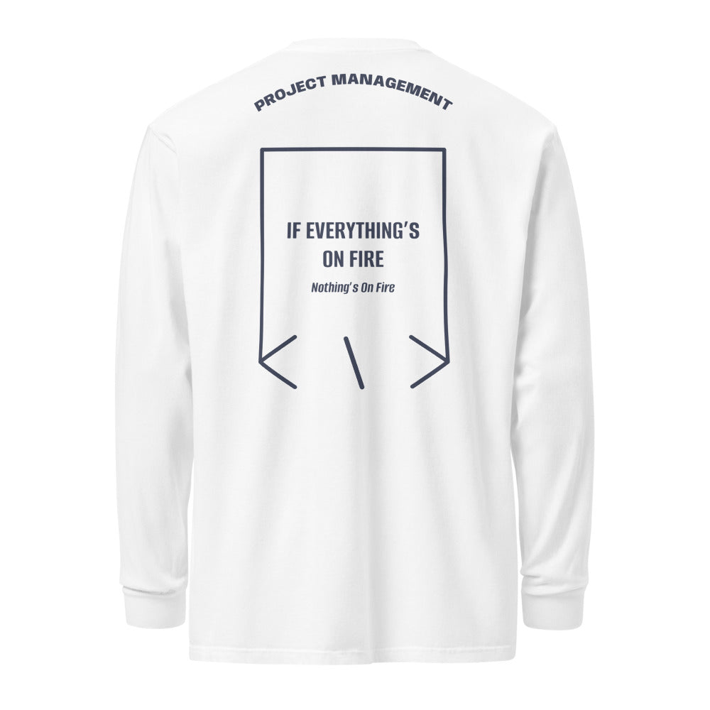 If Everything’s On Fire — White Navy back mockup