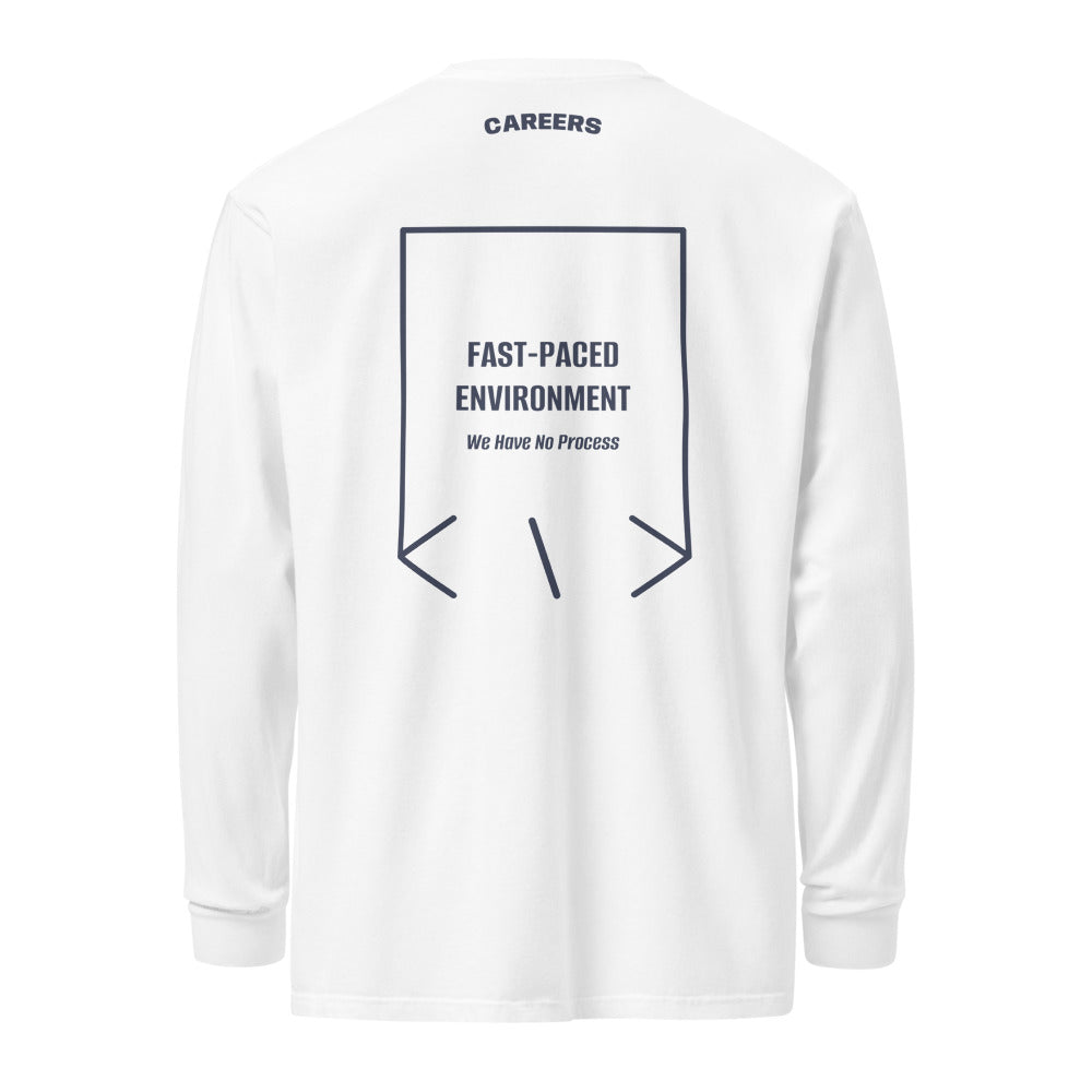 Fast-Paced Environment — White Navy back mockup
