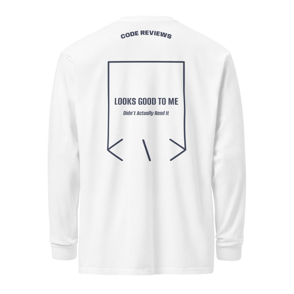 Looks Good To Me — White Navy back mockup