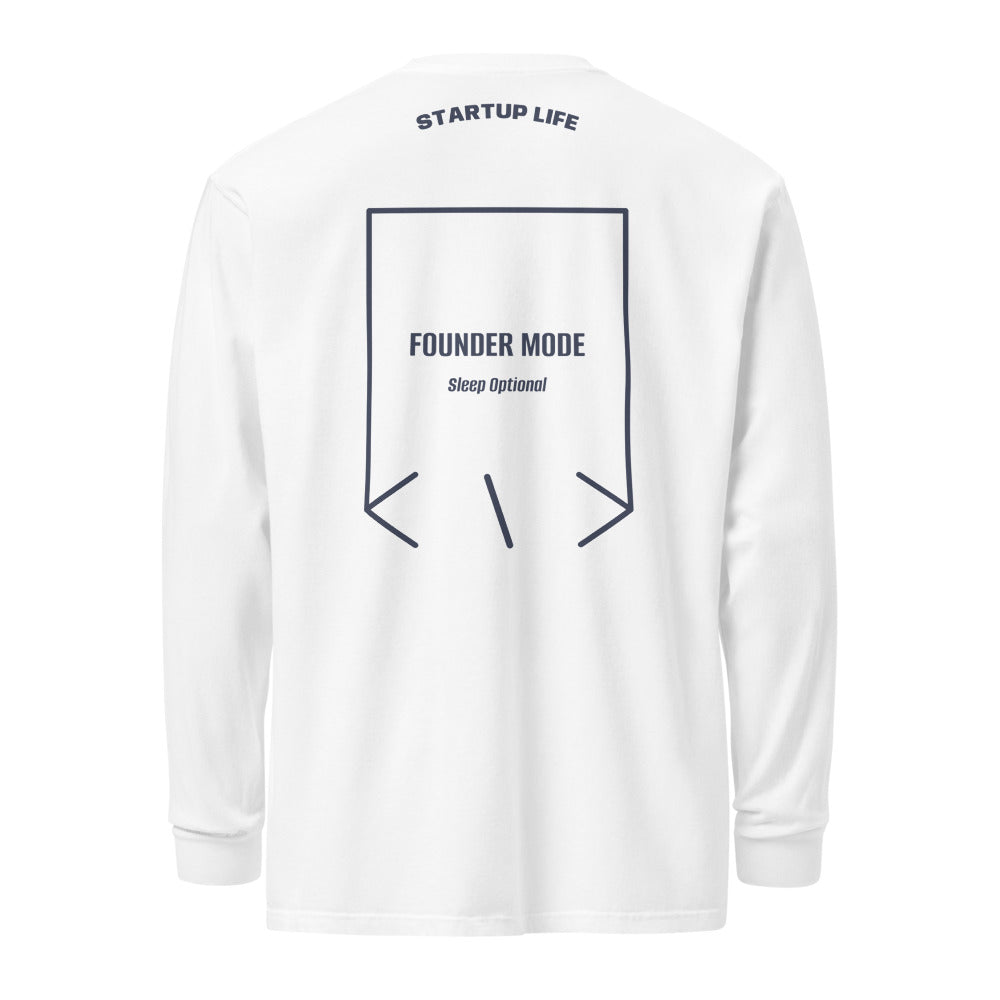 Founder Mode — White Navy back mockup
