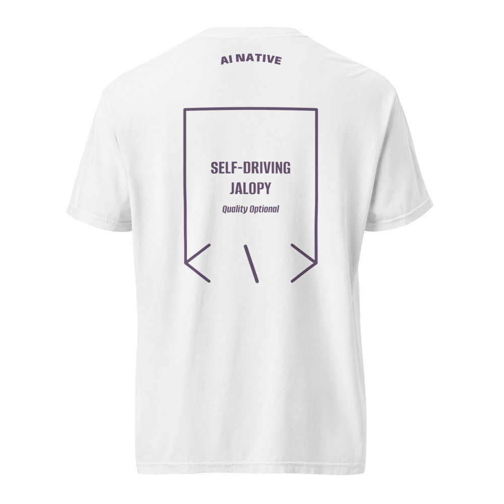 Self-Driving Jalopy — White Grape back mockup