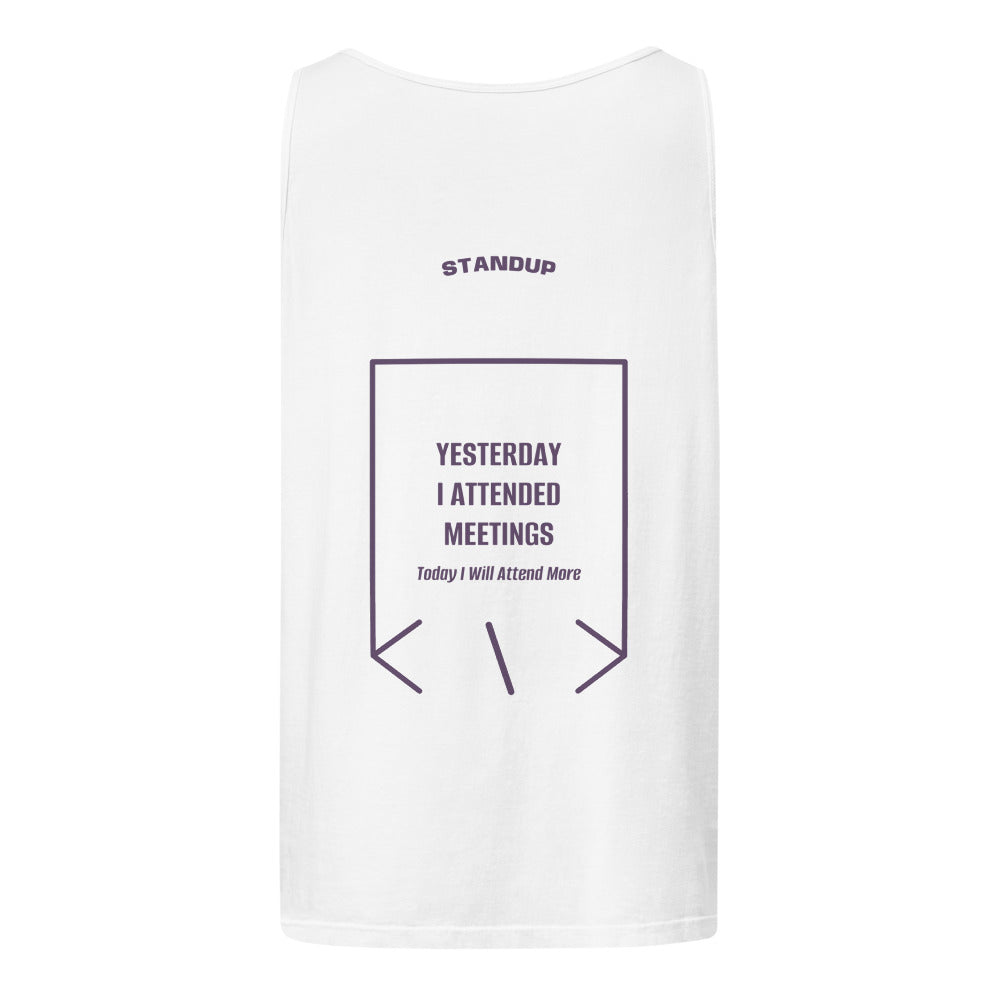Yesterday I Attended Meetings — White Grape back mockup