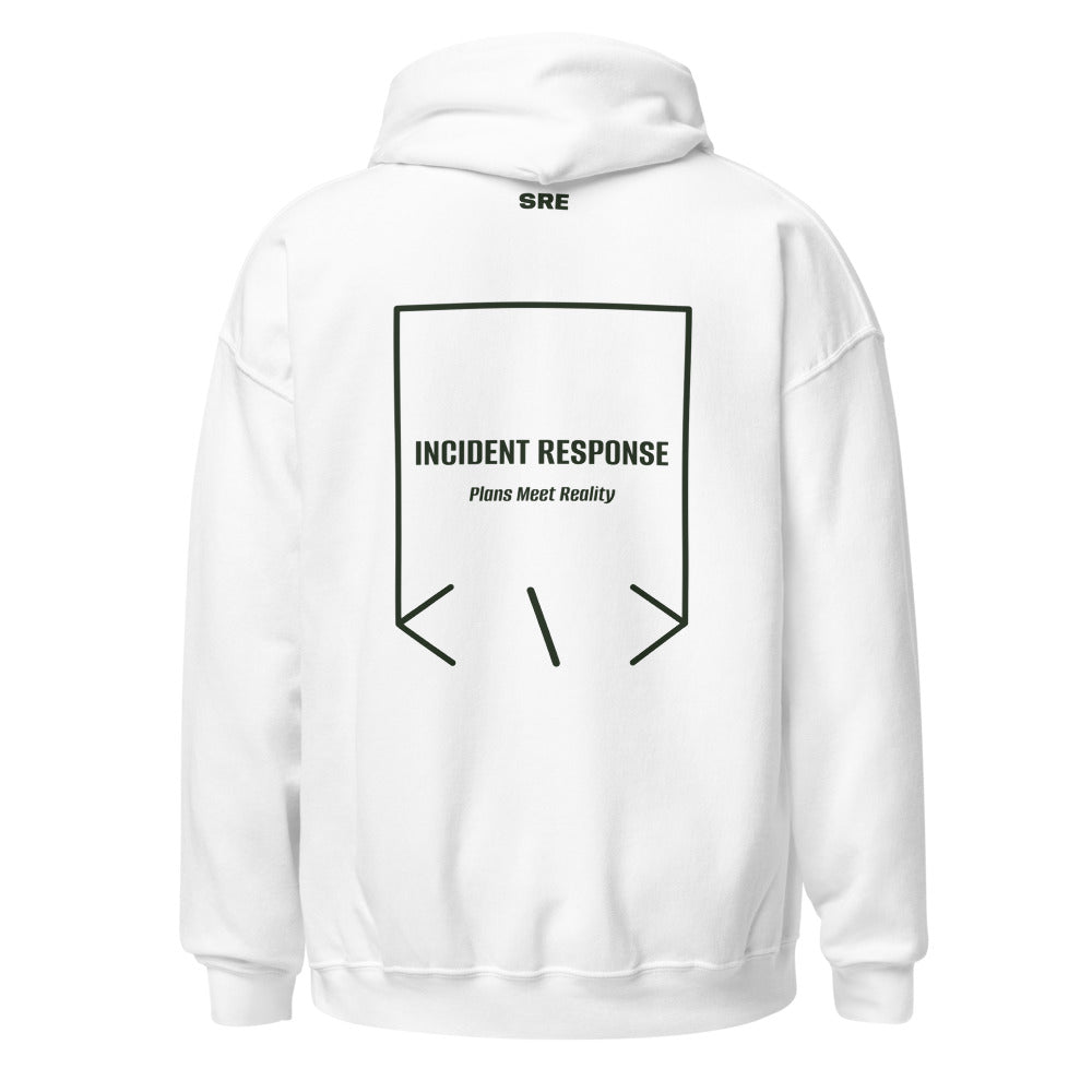 Incident Response — White Forest Green back mockup