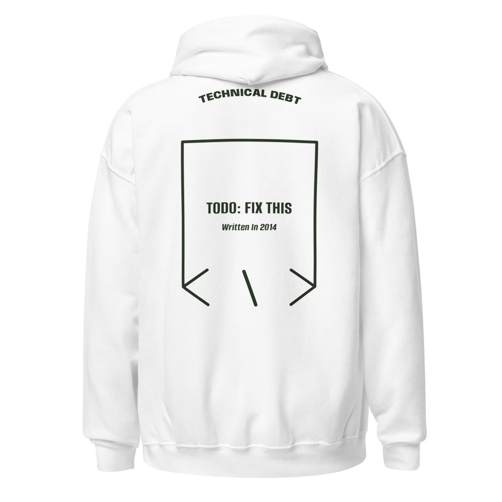 TODO: Fix This — White Forest Green back mockup