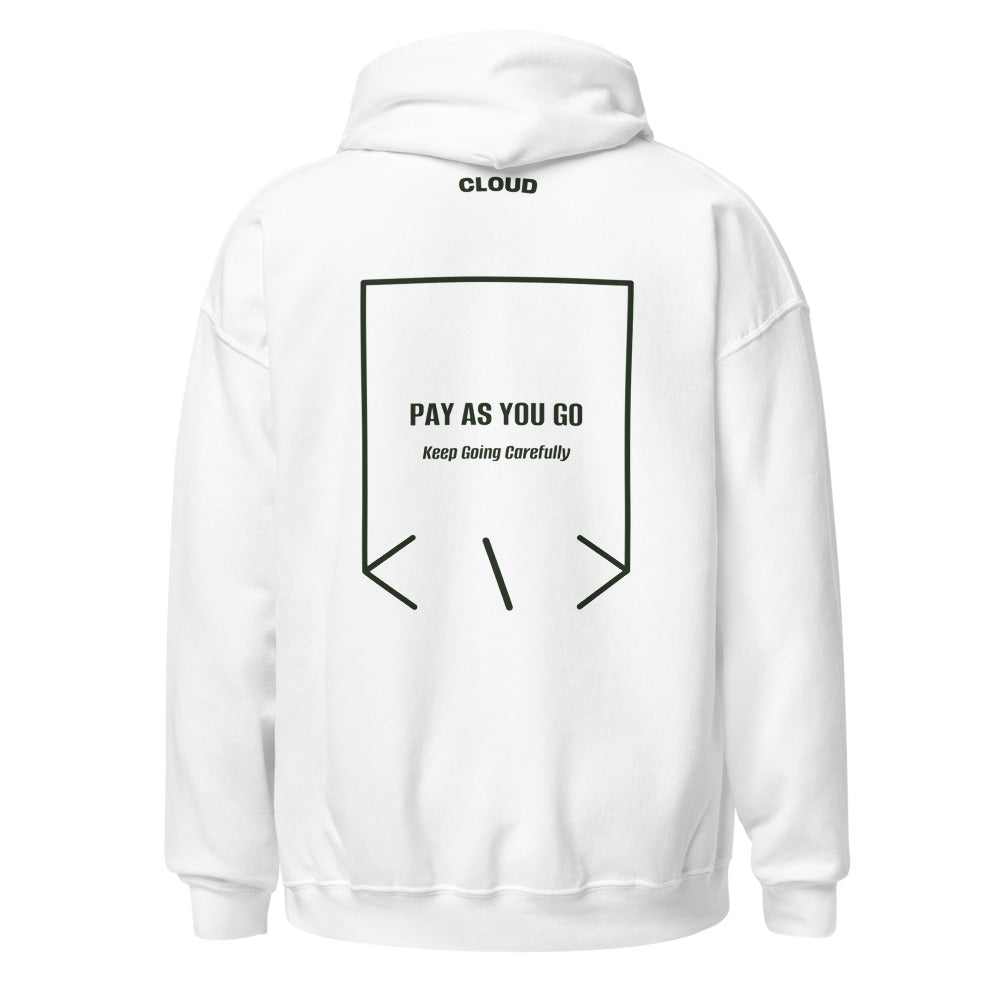 Pay As You Go — White Forest Green back mockup