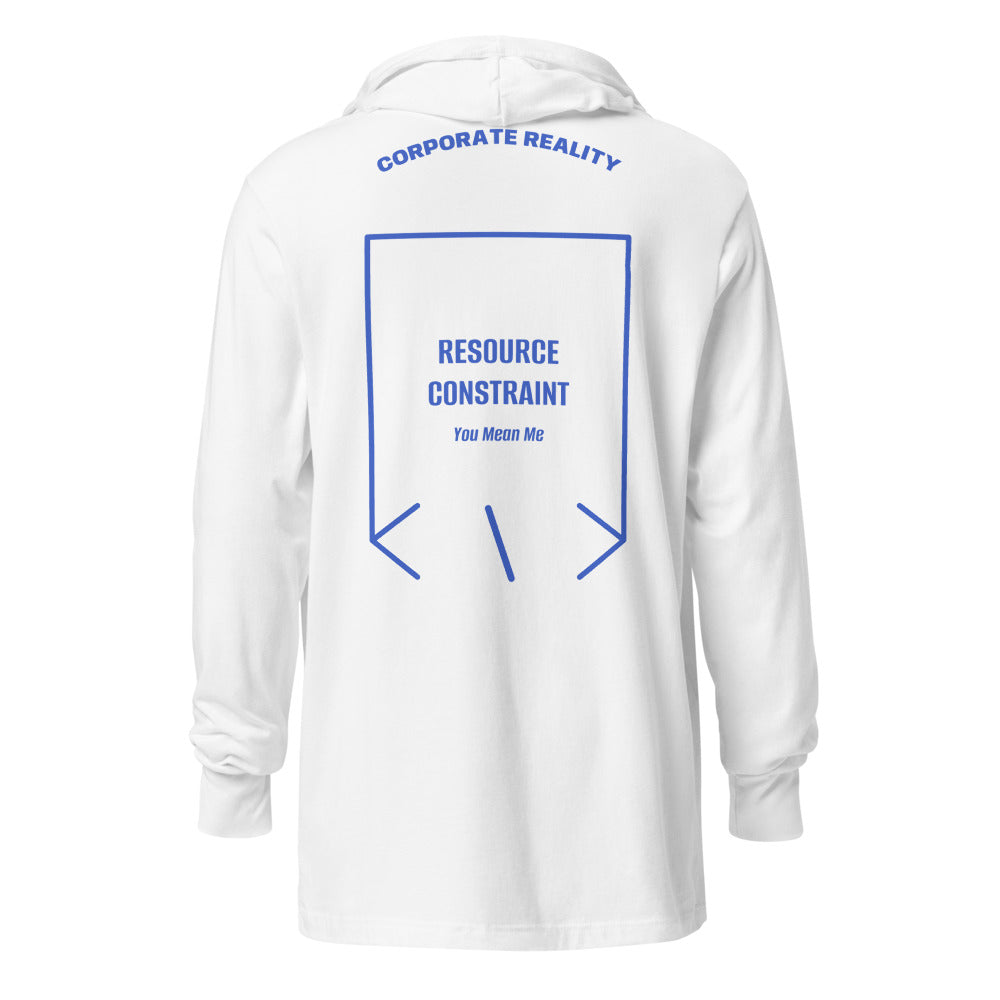 Resource Constraint — White Heather True Royal back mockup