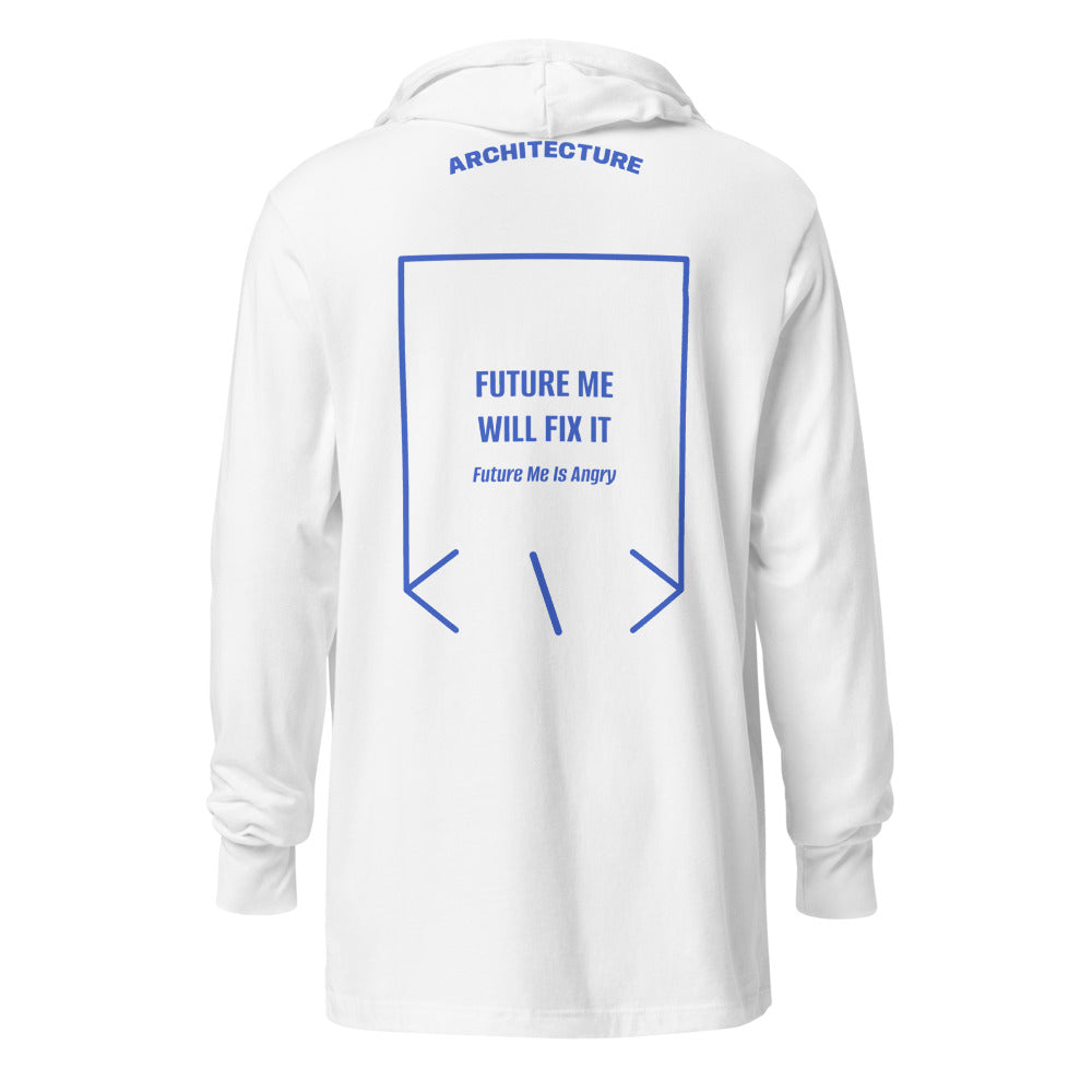 Future Me Will Fix It — White Heather True Royal back mockup