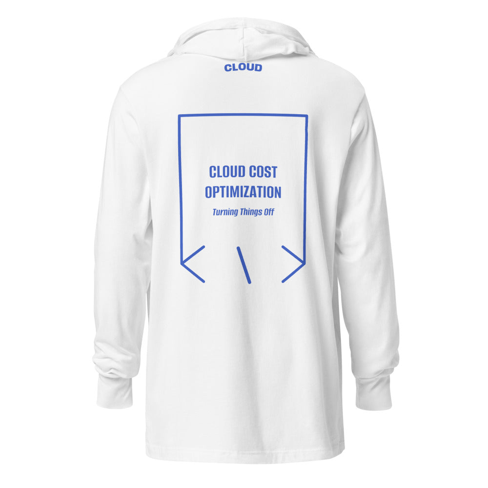 Cloud Cost Optimization — White Heather True Royal back mockup