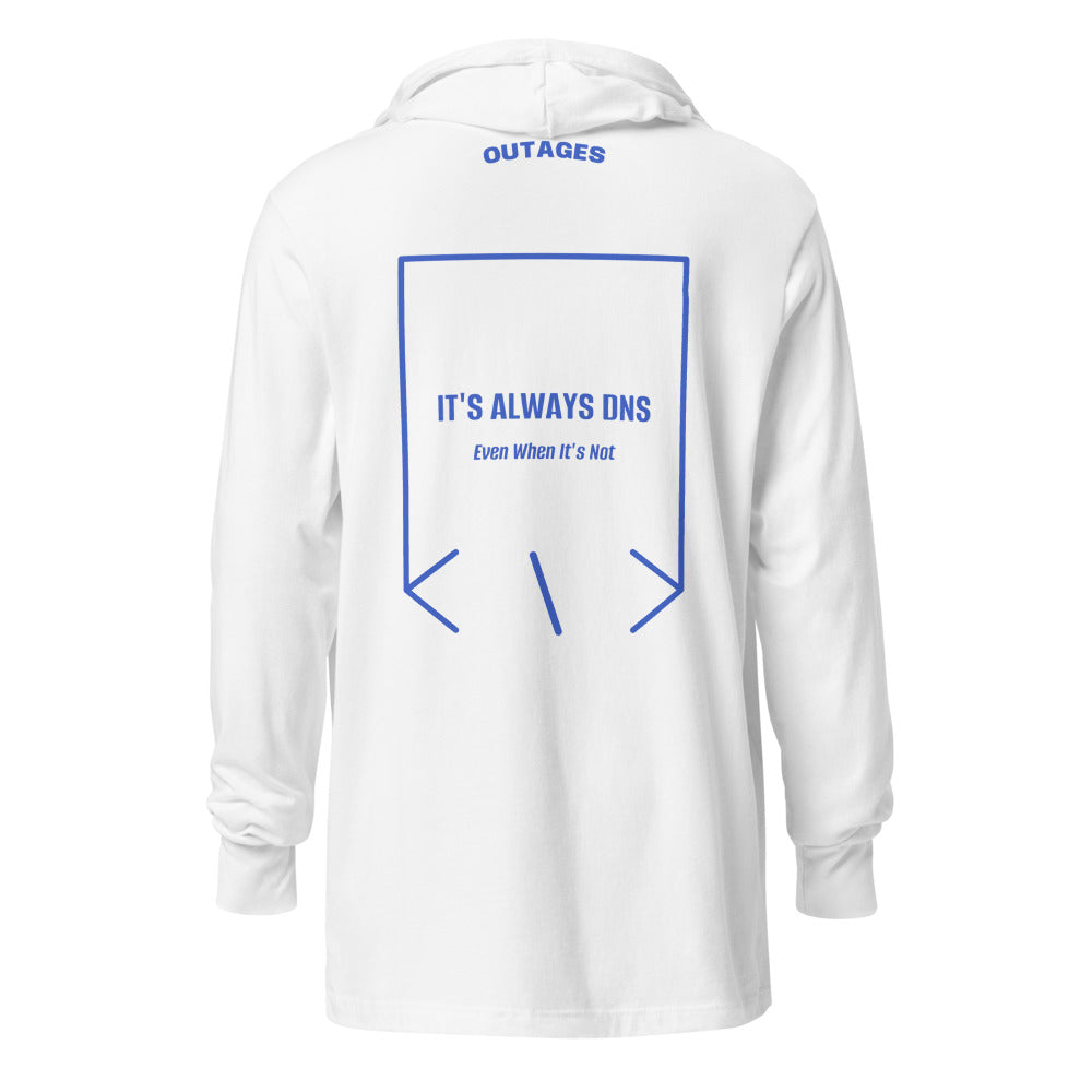 It's Always DNS — White Heather True Royal back mockup