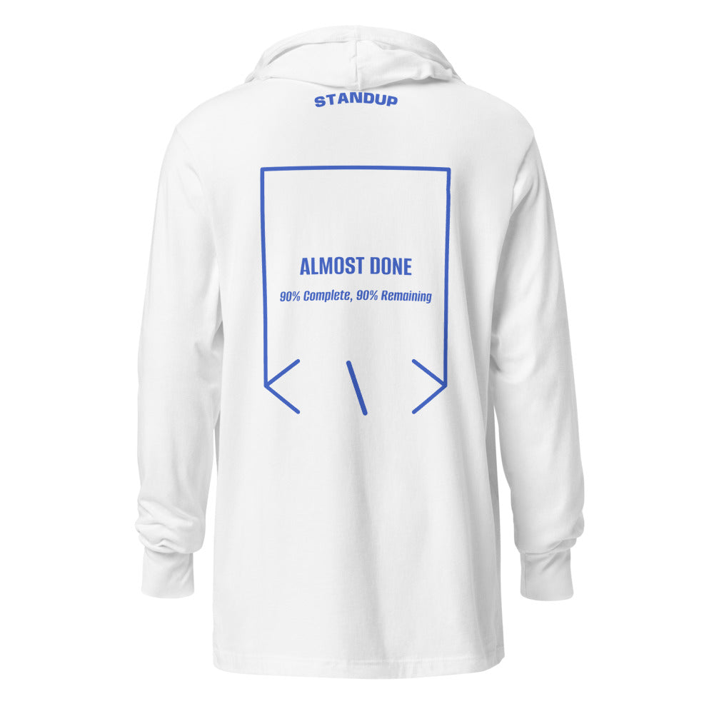 Almost Done — White Heather True Royal back mockup