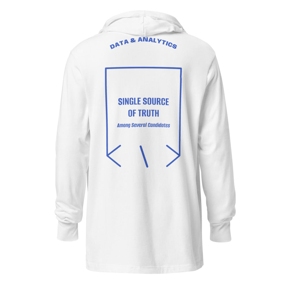 Single Source Of Truth — White Heather True Royal back mockup