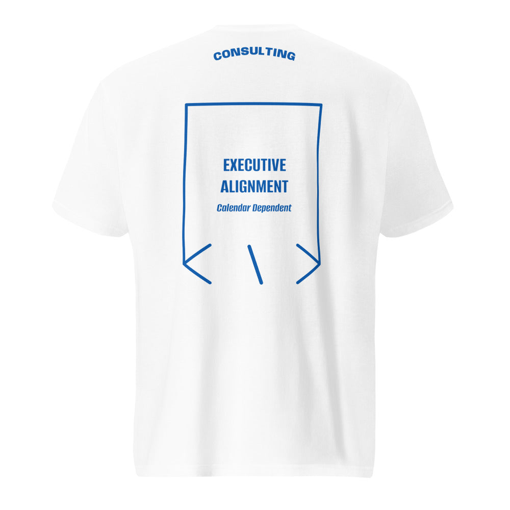 Executive Alignment — White Royal Blue back mockup