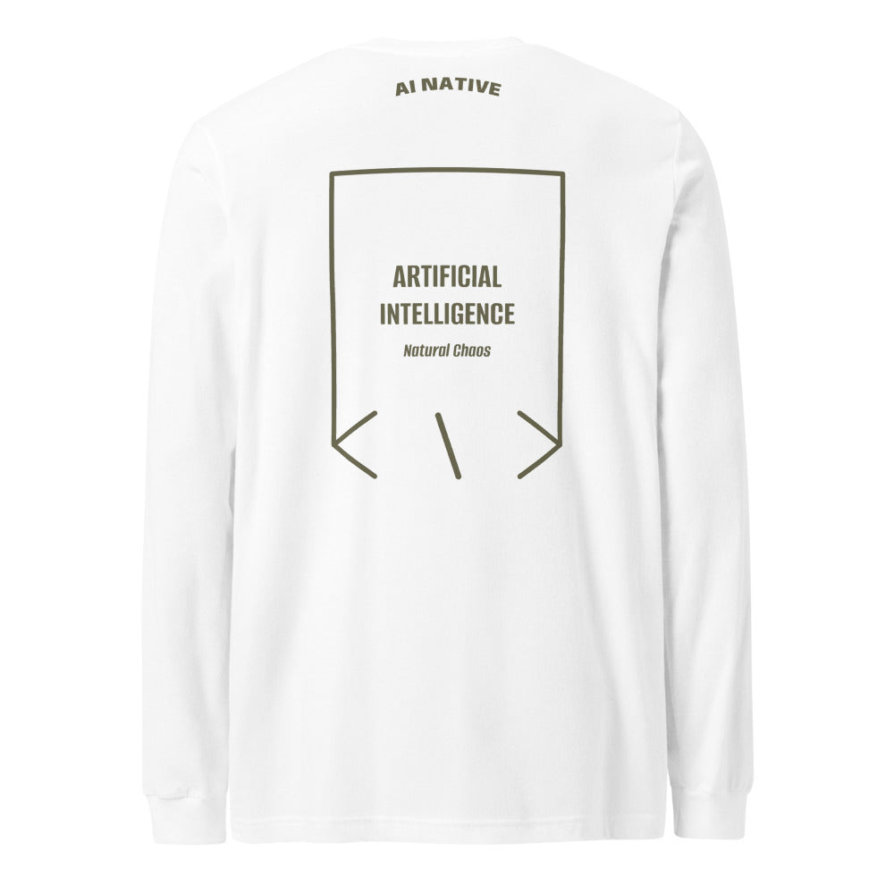 Artificial Intelligence — White Military Green back mockup