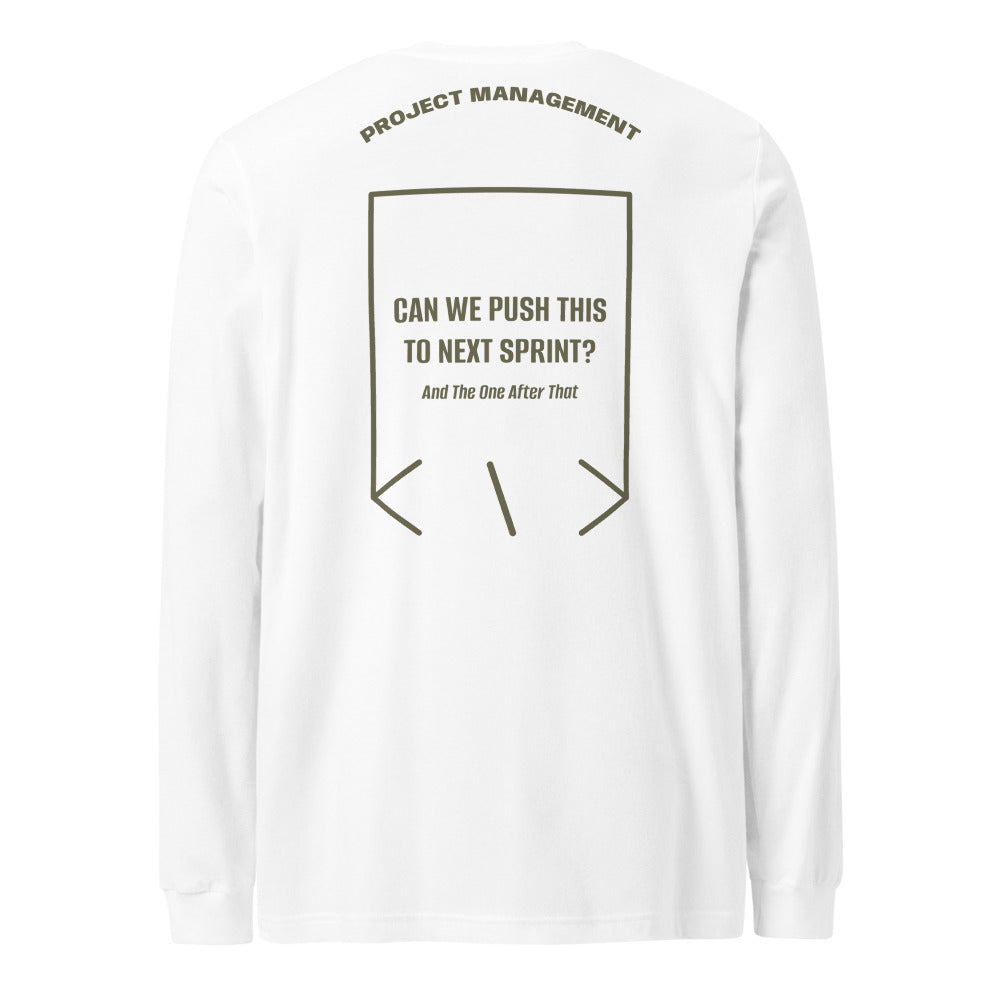 Can We Push This To Next Sprint? — White Military Green back mockup